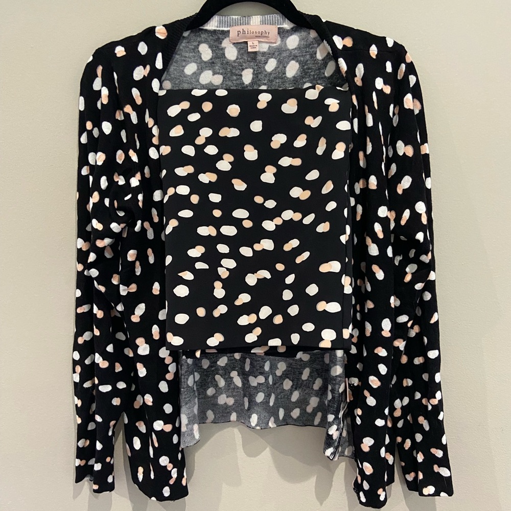 Cardigan and skirt set